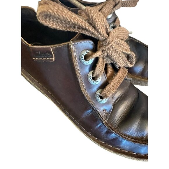 Clarks Artisan Funny Dream Shoes Brown Leather‎ Lace Up Shoe Womens US 7 - Picture 2 of 10